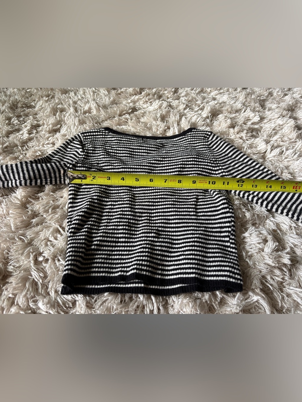 Target Black and White Striped Women's Crop Top